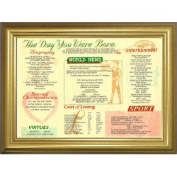 Special Frame Range Dome Gold - Green Style The Day You Were Born